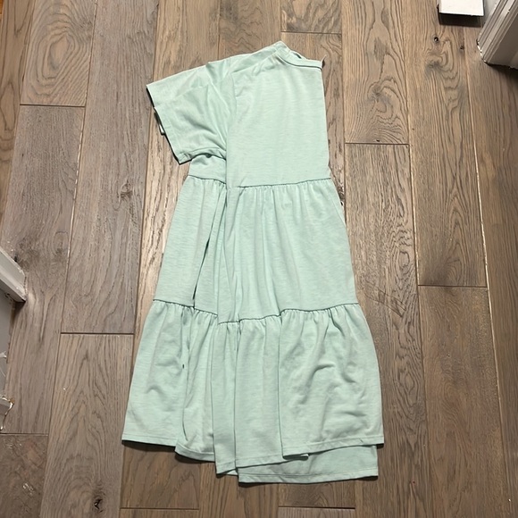 MINT Tiered T-Shirt Dress, Size M, Cotton Emporium, Made In The USA - Picture 4 of 5